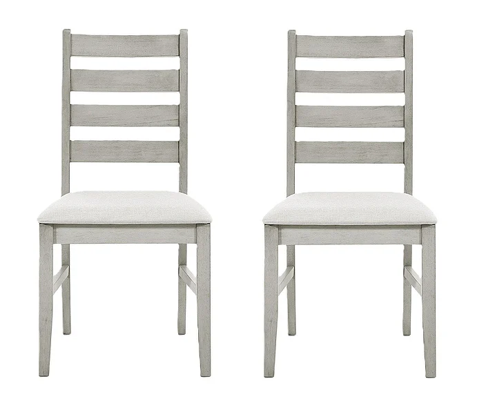 New Classic Pascal Ladderback Dining Chair (Set of 2) in Driftwood D1652-20 PROMO