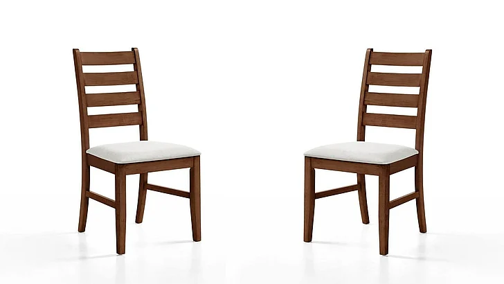 New Classic Pascal Ladderback Dining Chair (Set of 2) in Walnut D1652B-20 PROMO