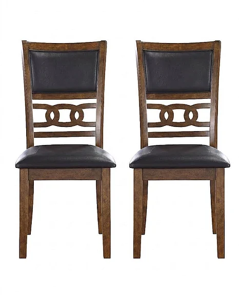 New Classic Gia Dining Chairs (Set of 2) in Brown D1701-20-BRN PROMO