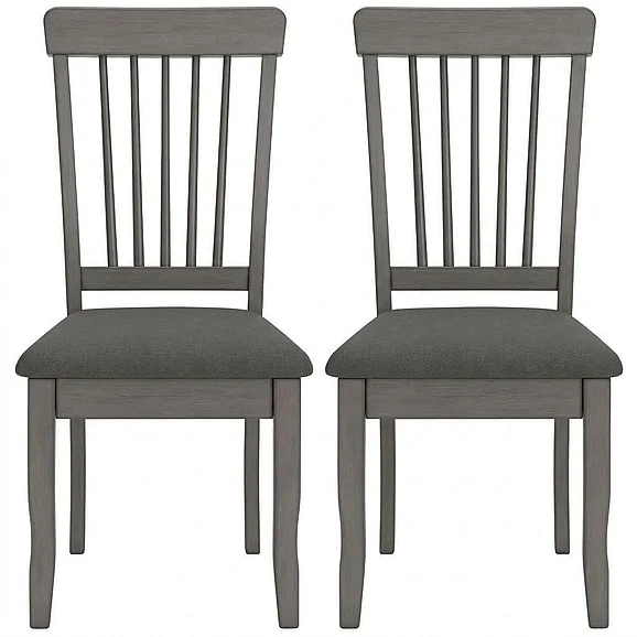 Shullden Dining Chair (Set of 2) in Gray D194-01;D194-01 FedEx/UPS