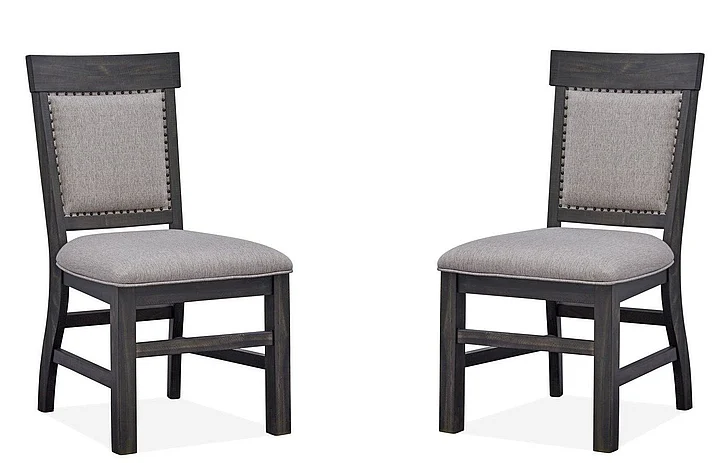 Magnussen Furniture Bellamy Side Chair in Peppercorn (Set of 2) D2491-64