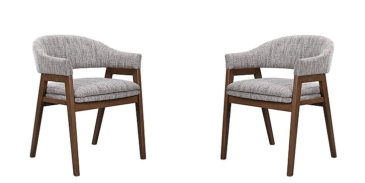 New Classic Miller Arm Chair in Walnut (Set of 2) D2749-25 PROMO