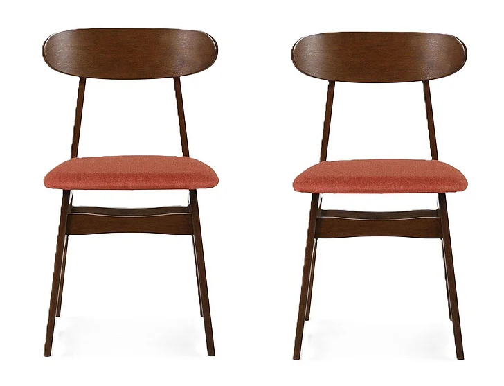 New Classic Morocco Dining Chair w/ Orange Seat Cushion (Set of 2) D331-20-ORG