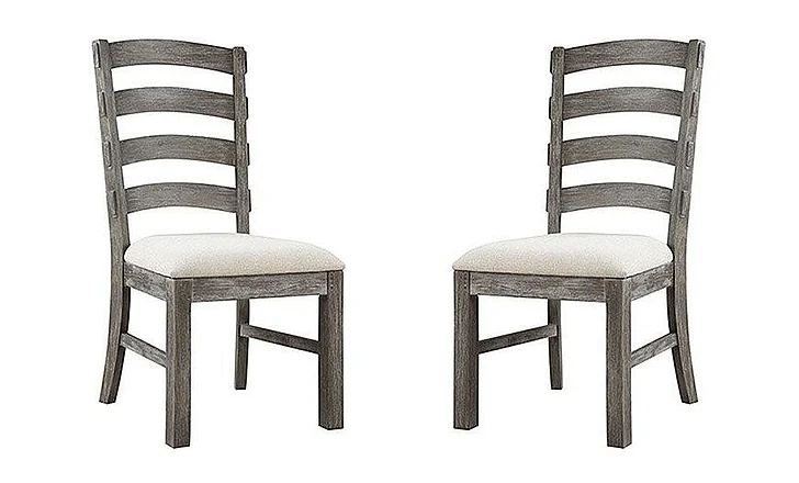 Emerald Home Paladin Side Chair (Set of 2) in Rustic Charcoal D350-20