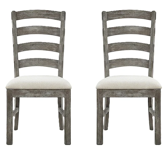 Emerald Home Paladin Side Chair (Set of 2) in Rustic Charcoal D350-20