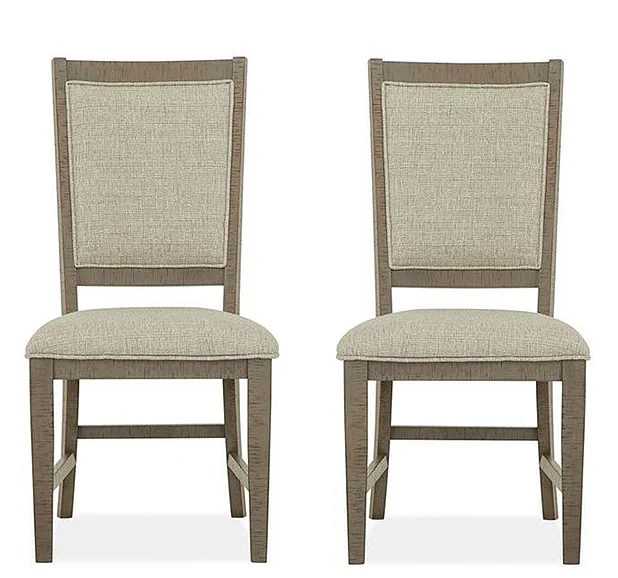 Magnussen Furniture Paxton Place Step Up Side Chair in Dovetail Grey D4805-65 (Set of 2)