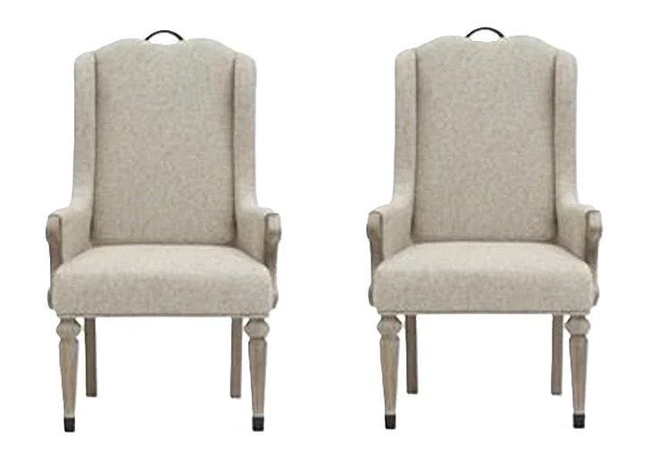 Magnussen Marisol Fawn Upholstered Host Chair (Set of 2) D5132-76