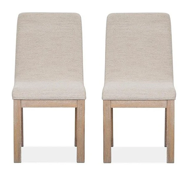 Magnussen Ainsley Cerused Khaki Upholstered Host Chair (Set of 2) D5333-66