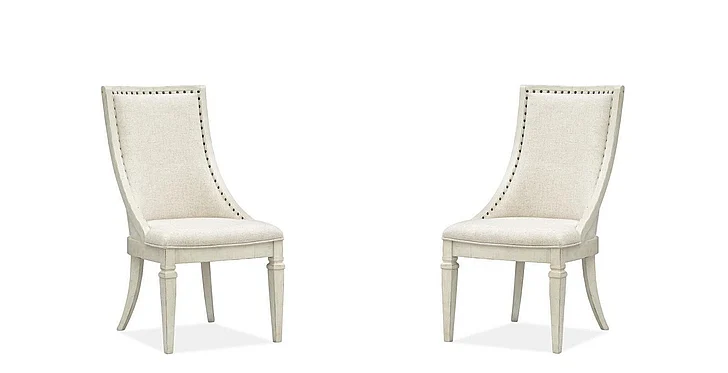 Magnussen Furniture Newport Dining Arm Chair in Alabaster D5430-73 (Set of 2)