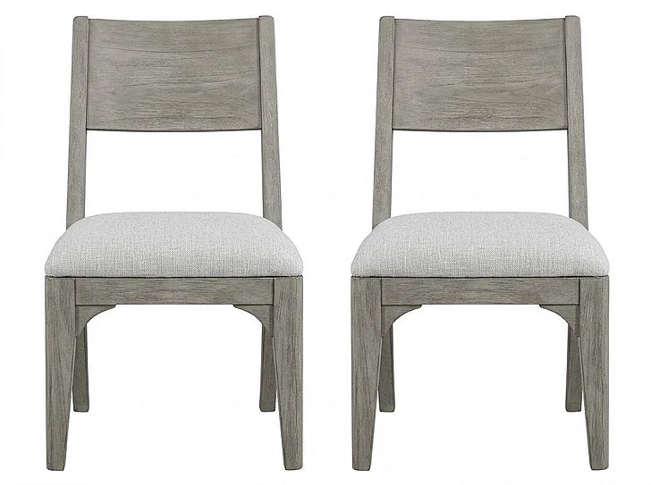 Magnussen Furniture Braelyn Dining Side Chair with Upholstered Seat in Dorian Grey D5874-62 (Set of 2)