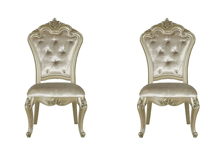 New Classic Monique Side Chair (Set of 2) in Champagne D992-20