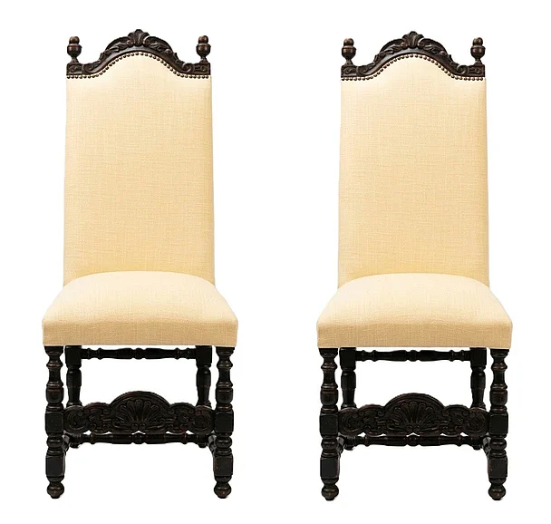 Peninsula Viceroy Dining Chair in Creme (Set of 2) DC-002-1404 CUSTOM ITEM - EST Ship 8 WEEKS