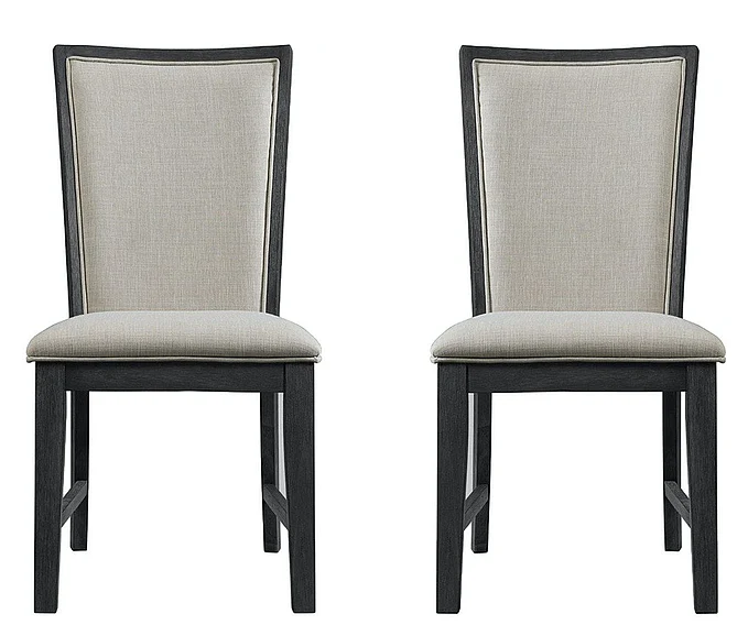 Elements International Grady Side Chair (Set of 2) in Black DGD850SBC
