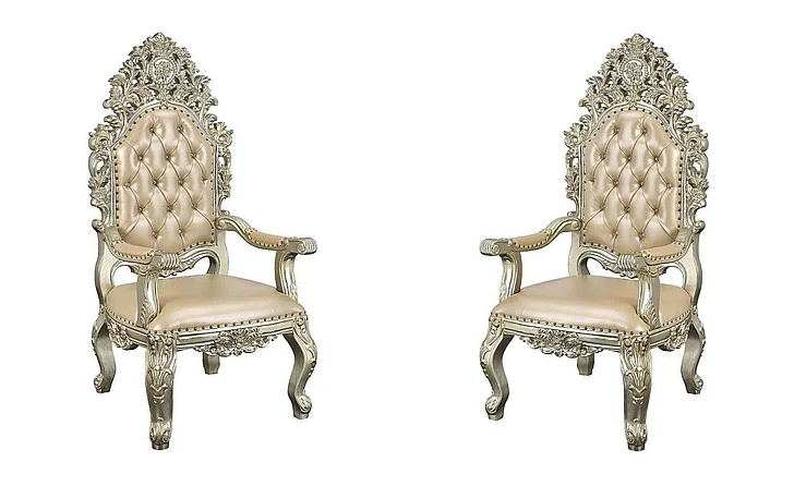 ACME Sorina Arm Chair (Set of 2) in Antique Gold DN01210
