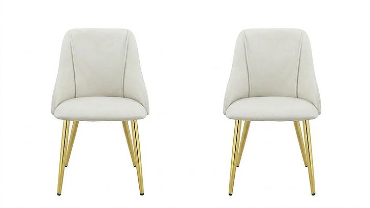 ACME Gaines Side Chair (Set of 2) in White PU DN01259