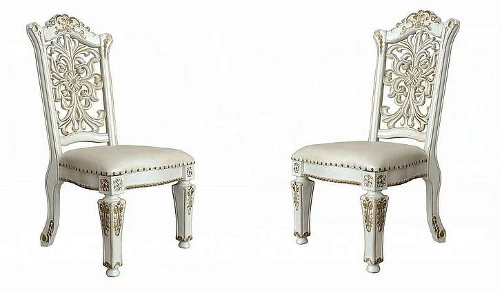 Acme Furniture Vendom Side Chair (Set of 2) in Antique Pearl DN01347