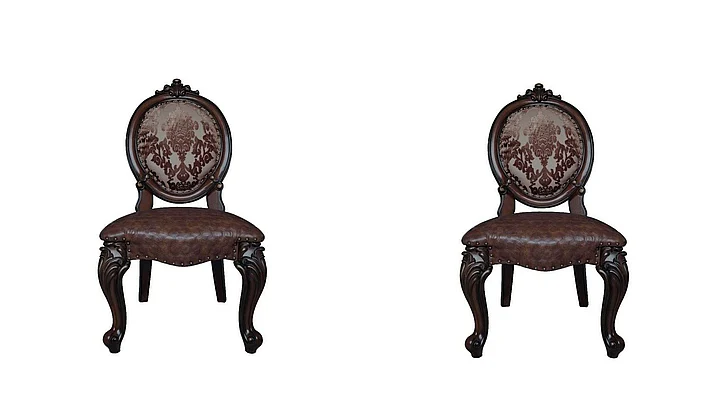 ACME Versailles Side Chair (Set of 2) in Cherry DN01392