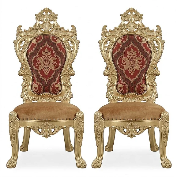ACME Bernadette Side Chair in Gold DN01471 (Set of 2)