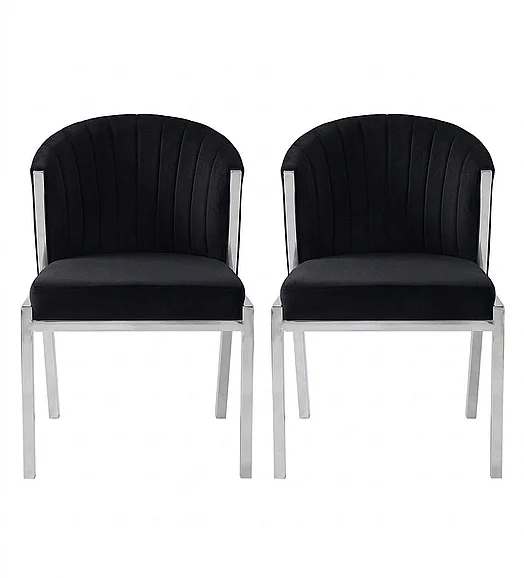 ACME Fadri Side Chair in Black DN01955 (Set of 2)