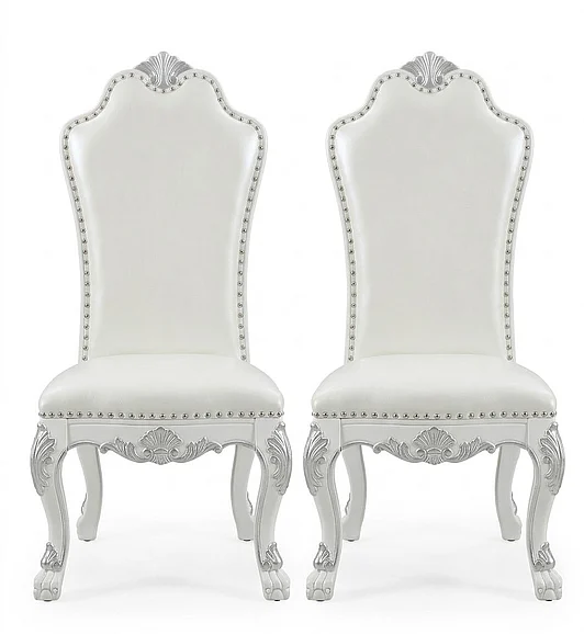 ACME Dresden Side Chair in White DN02242 (Set of 2)