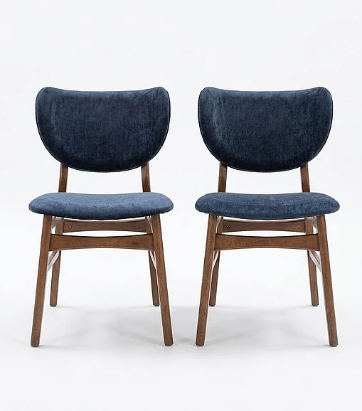 ACME Bevis Side Chair in Blue DN02313 (Set of 2)