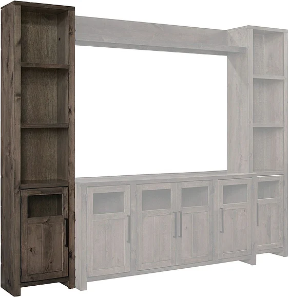 Aspenhome Finnegan Entertainment Wall LF Pier in Sandy Brown DTT1119L-SBR