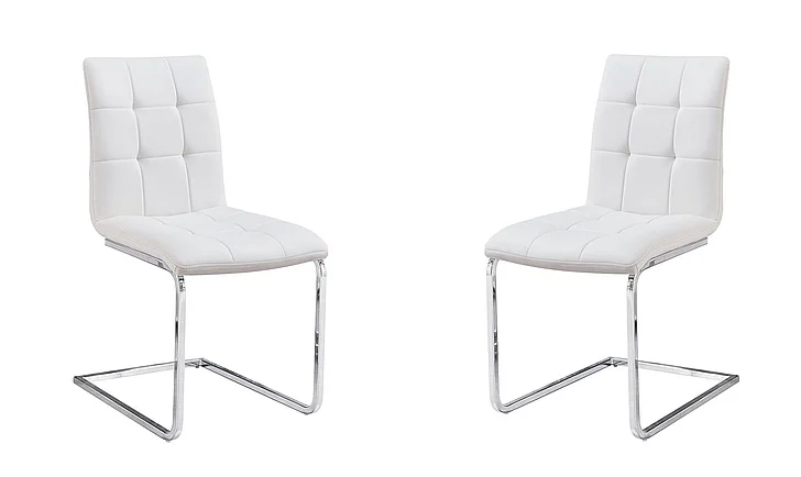 Steve Silver Escondido Side Chair in Chrome (Set of 2) ED480SW