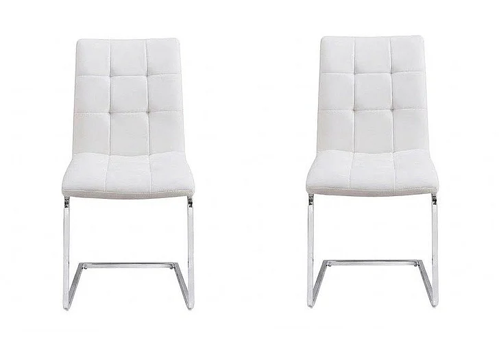 Steve Silver Escondido Side Chair in Chrome (Set of 2) ED480SW
