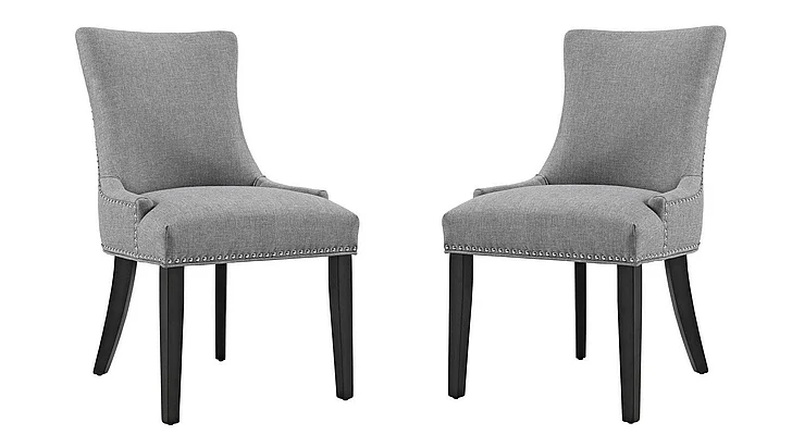 Modway Marquis Fabric Dining Chair in Light Gray EEI-2229-LGR