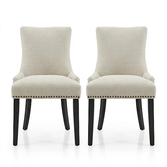 Modway Marquis Fabric Dining Side Chair Set of 2 in Beige EEI-2746-BEI-SET