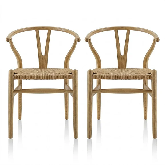 Modway Flourish Spindle Wood Dining Side Chair Set of 2 in Natural EEI-4168-NAT