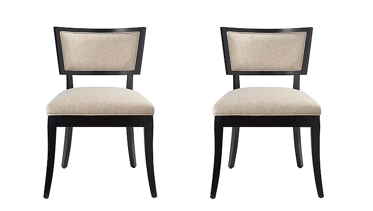 Modway Pristine Upholstered Fabric Dining Chairs Set of 2 in Beige EEI-4557-BEI