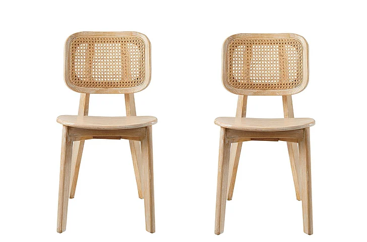 Modway Habitat Wood Dining Side Chair Set of 2 in Gray EEI-6077-GRY