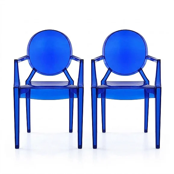 Modway Casper Dining Armchairs Set of 2 in Blue EEI-905-BLU