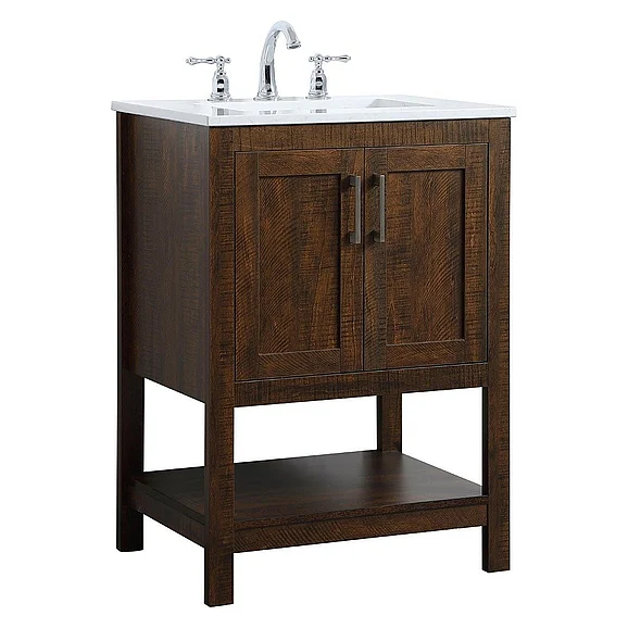 Elegant 24 In. Single Bathroom Vanity in Espresso VF16024EX