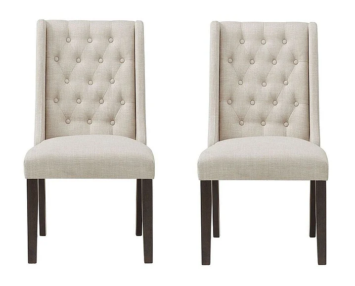 Elements International Monticello Captains Side Chair in Dark (Set of 2) CDMO800CPSC