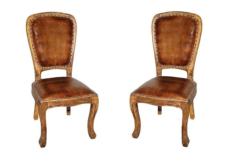 Moti Furniture Frank Side Chair (Set of 2) in Brown 94011043