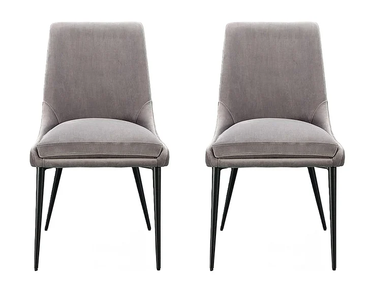 Modus Winston Upholstered Dining Chair in Goose/Black FMNY63 (Set of 2)