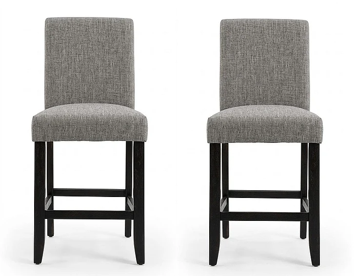 Furniture of America Brule Counter Height Chair in Light Gray CM3736LG-PC (Set of 2)