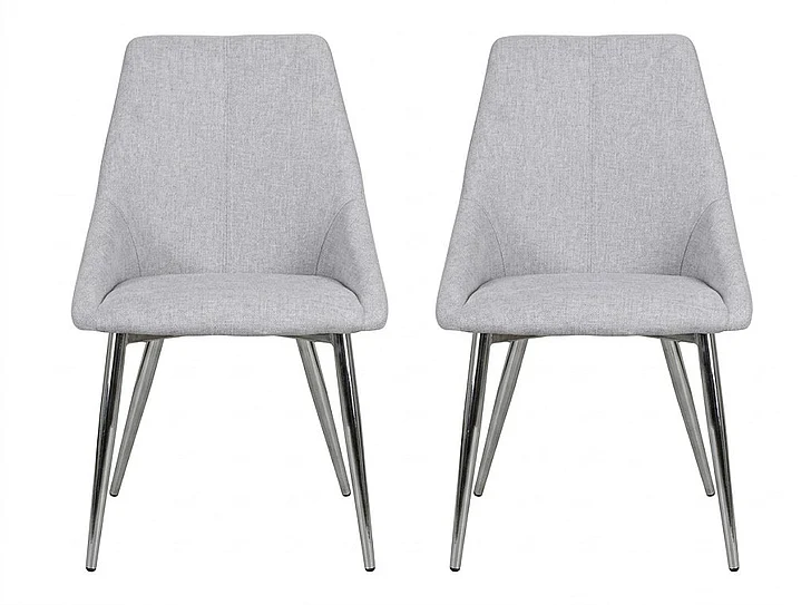 Sunset Trading Idina Side Chair (Set of 2) in Light Gray