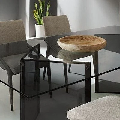 Caracole Modern Expressions 100x44 Rectangle Glass Top 1/2 GLA-10044-003T CLOSEOUT
