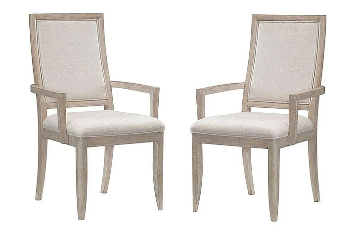Homelegance McKewen Arm Chair (Set of 2) in Light Gray 1820A