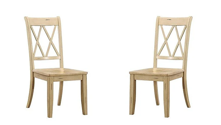 Homelegance Janina Side Chair, Buttermilk (Set of 2) 5516BMS