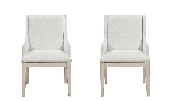 Homelegance Tundra Arm Chair (Set of 2) in Antique White 6000A