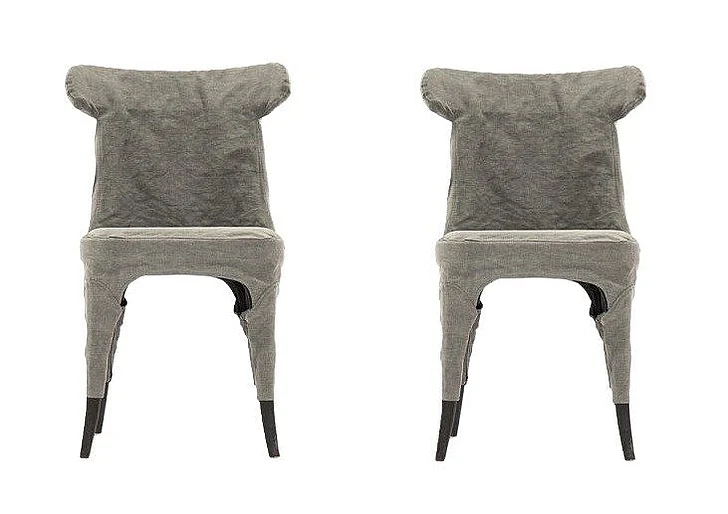 Zentique Housse Side Chair in Gray (Set of 2) HS110