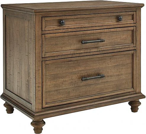 Aspenhome Hensley Workstation Combo File in Brown I3002-378
