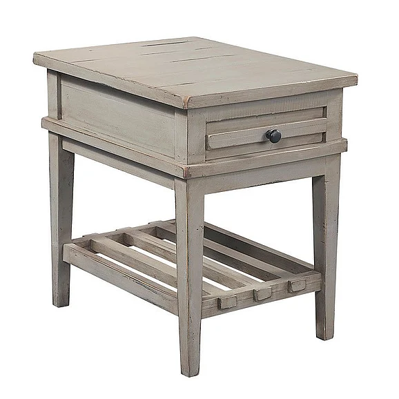 Aspenhome Reeds Farm Chairside Table in Weathered Grey I358-9130-WGY