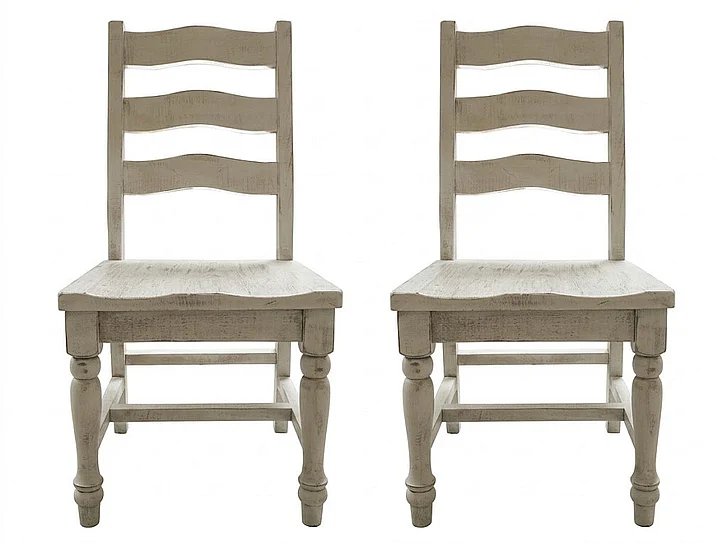 IFD Rock Valley Dining Chair in White (Set of 2) IFD1921CHR
