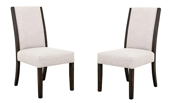 IFD Raramuri Upholstered Side Chair in White IFD4851CHUIV (Set of 2)