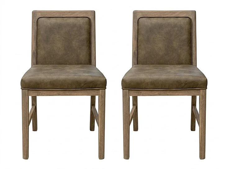 IFD Xel-Ha Dining Chair in Dark Brown (Set of 2) IFD5721CHU